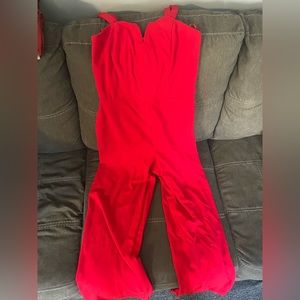 Red jumpsuit